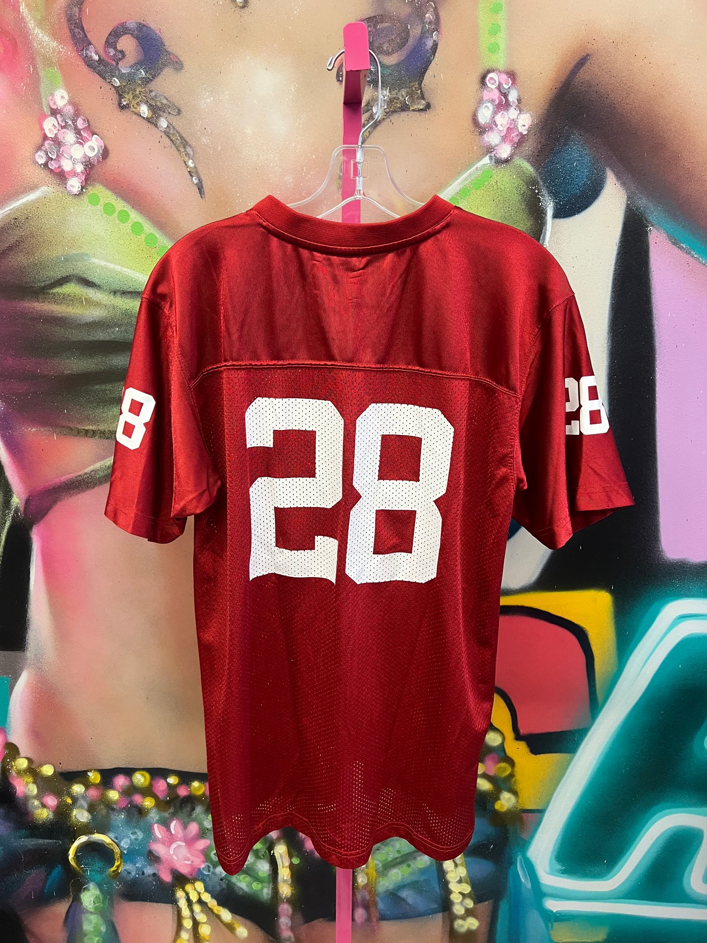 Vintage Y2K Oklahoma Sooners #28 Mesh Football Jersey XL Red NCAA Sportswear