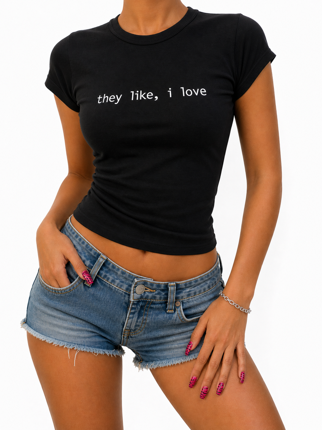 They Like I Love Black Baby Tee  Madi Lorelei