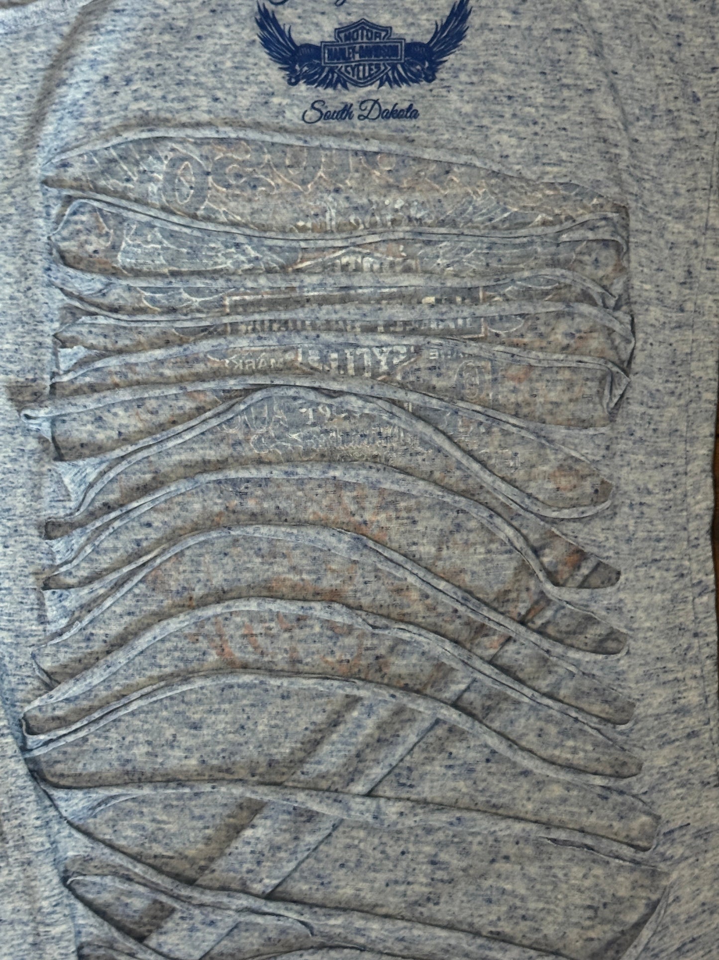 Vintage Y2K Harley Davidson Burnout Racerback Tank Top – Distressed Cutout Back – Size M