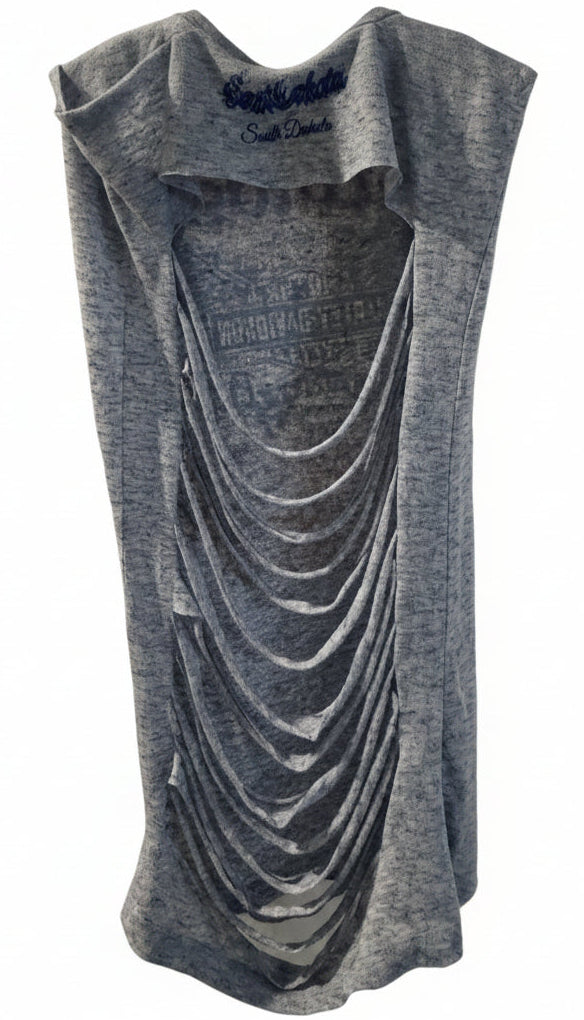 Vintage Y2K Harley Davidson Burnout Racerback Tank Top – Distressed Cutout Back – Size M