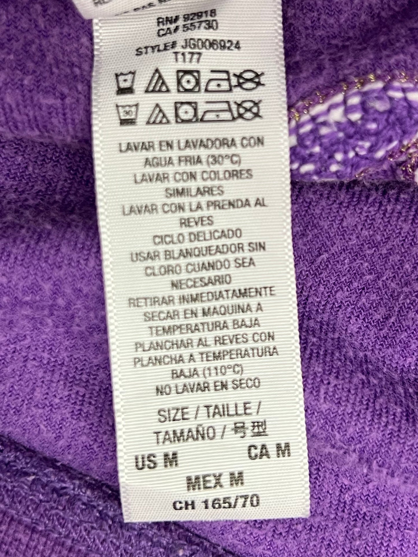 Vintage Juicy Couture Purple Velour "JC" Pants (c.2008–2012) Medium