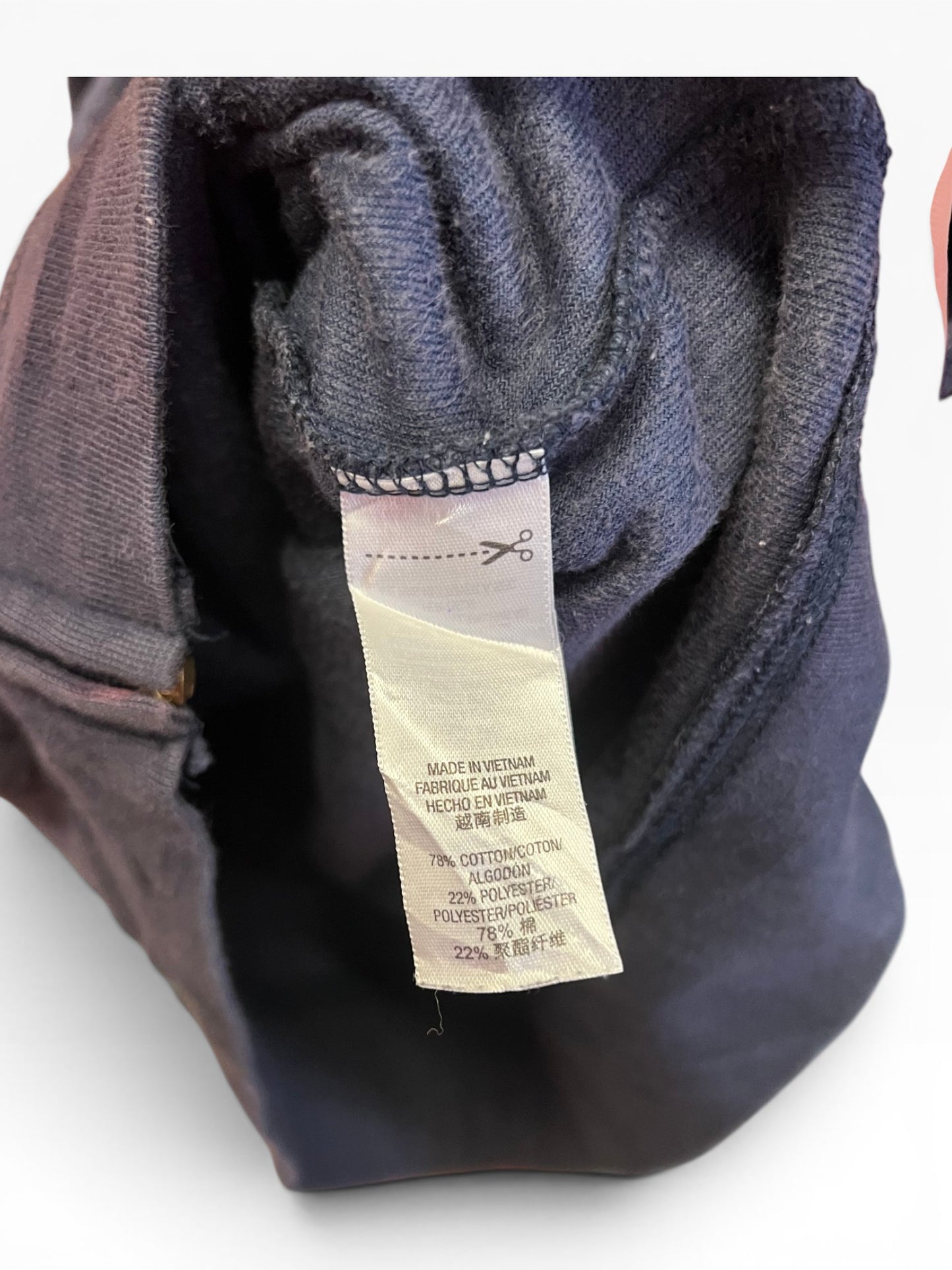 Vintage Juicy Couture Y2K Velour Zip Hoodie Navy Crest Logo Size M (SKU006)