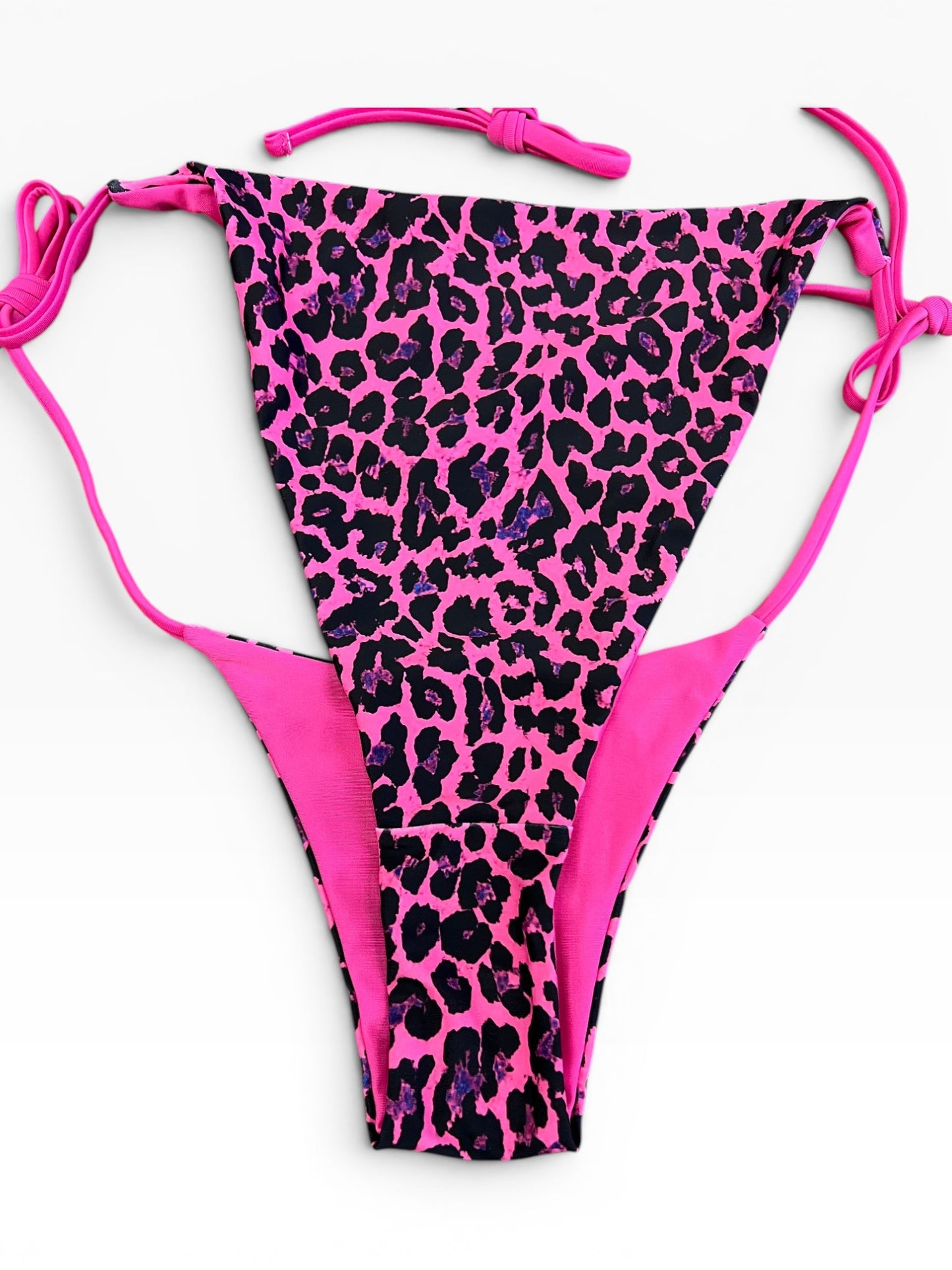 Y2K Leopard Print Bikini Set Women’s Two Piece High Cut Swimsuit Size S–L