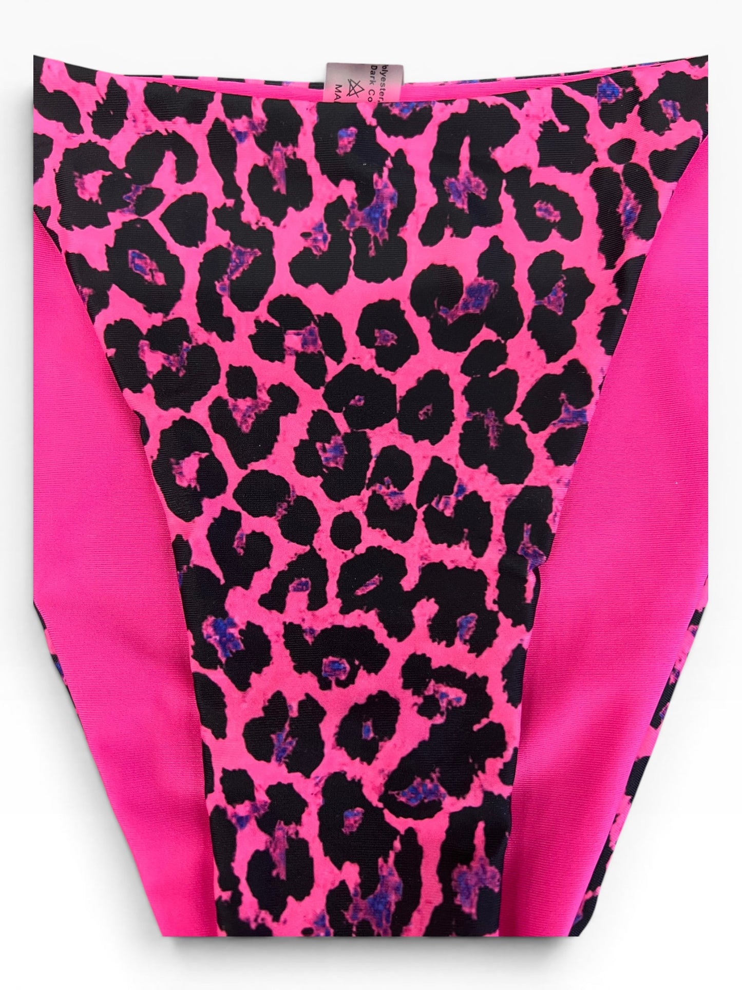 Y2K Leopard Print Bikini Set Women’s Two Piece High Cut Swimsuit Size S–L