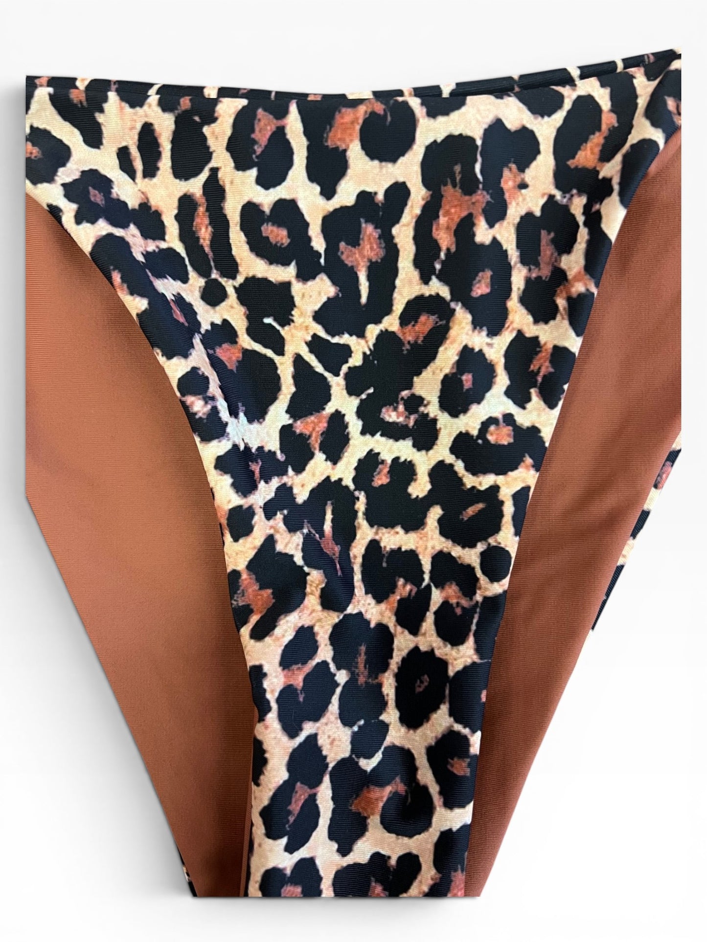 Y2K Leopard Print Bikini Set Women’s Two Piece High Cut Swimsuit Size S–L