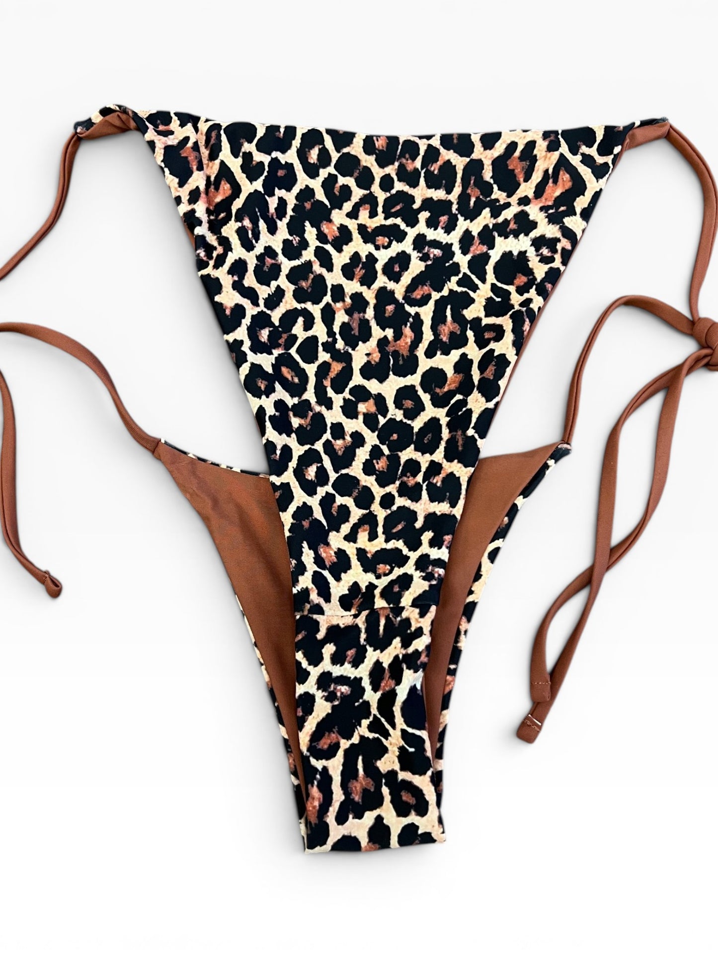 Y2K Leopard Print Bikini Set Women’s Two Piece High Cut Swimsuit Size S–L