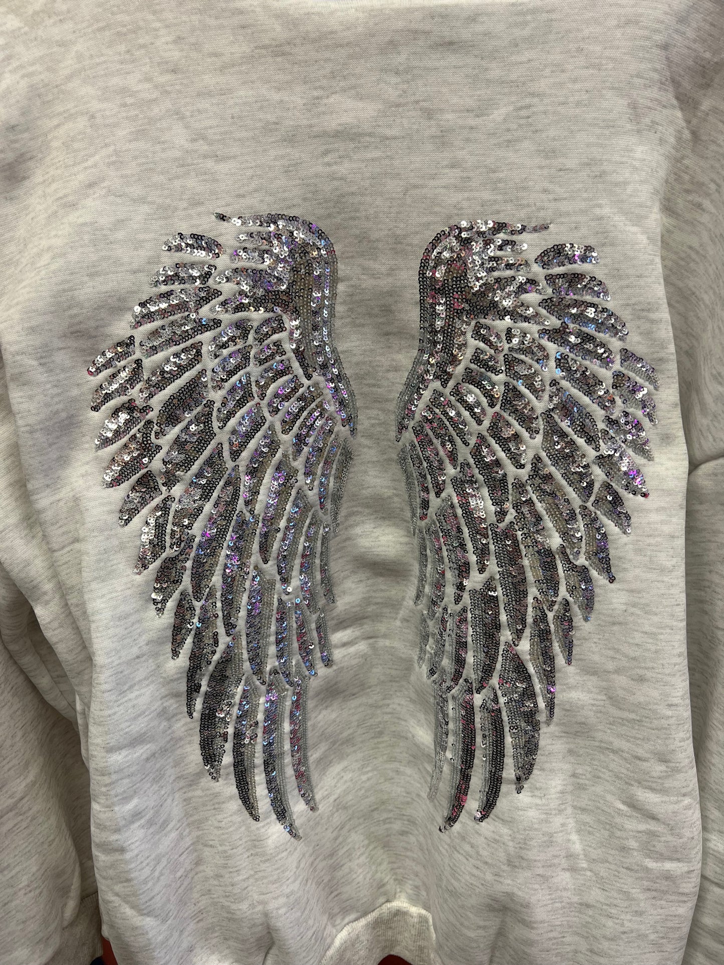 Y2K Sequin Wings Zip Hoodie Women’s Oversized Statement Hoodie
