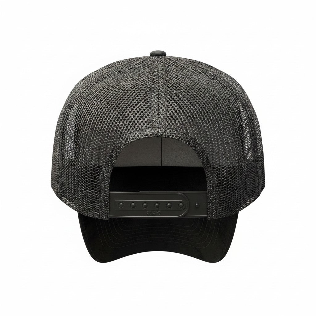 Y2K McBling Bullshit Trucker Hat – Black White Snapback Cap