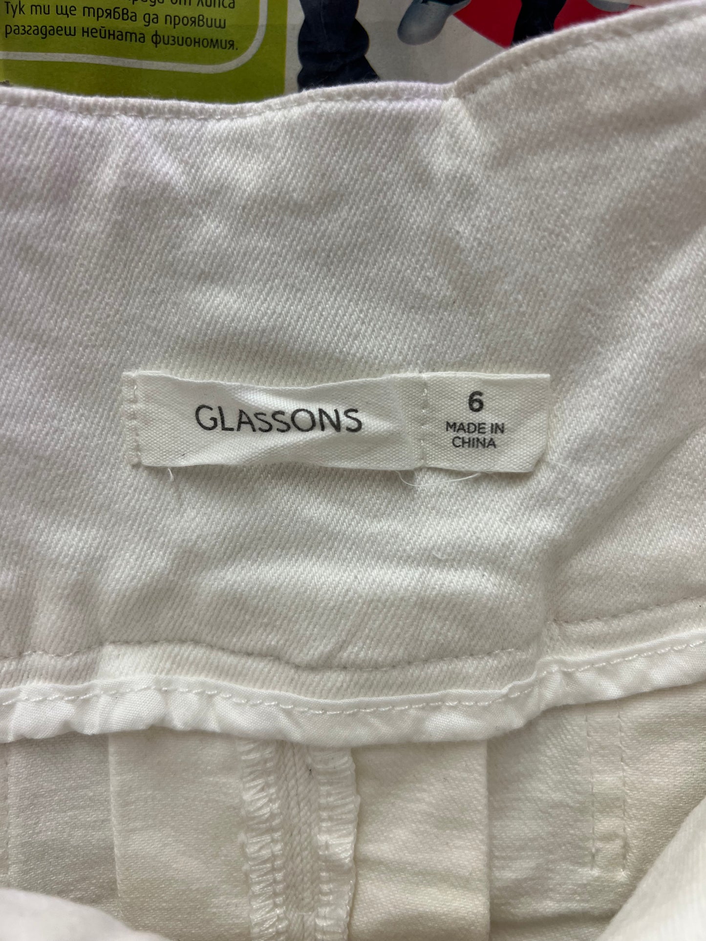 Y2K Style White Pleated Mini Skirt Size 6