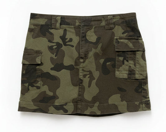 Vintage Y2K Camouflage Mini Skirt Size 13
