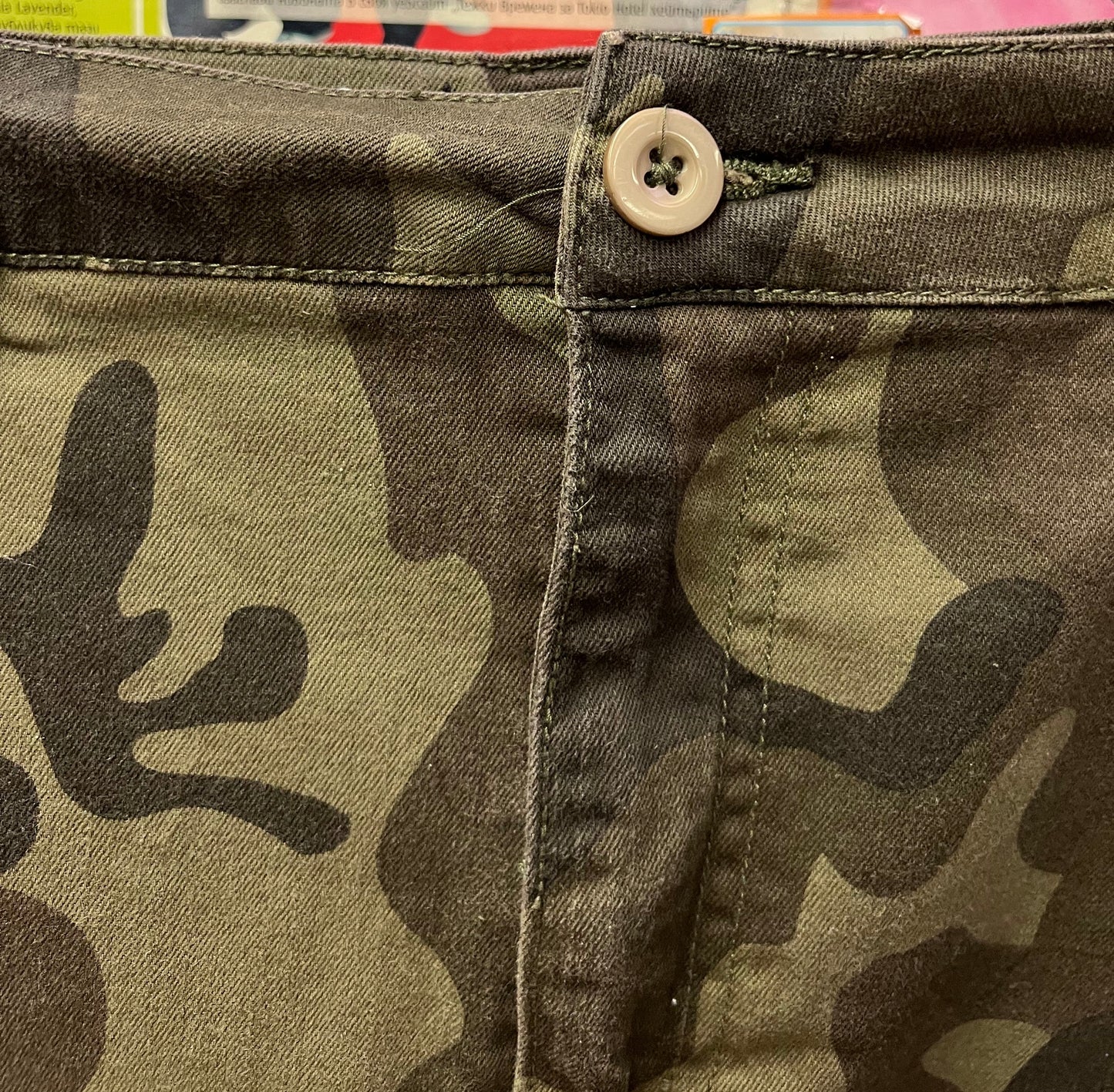 Vintage Y2K Camouflage Mini Skirt Size 13