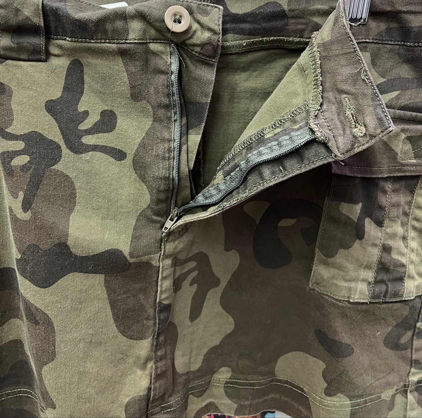 Vintage Y2K Camouflage Mini Skirt Size 13