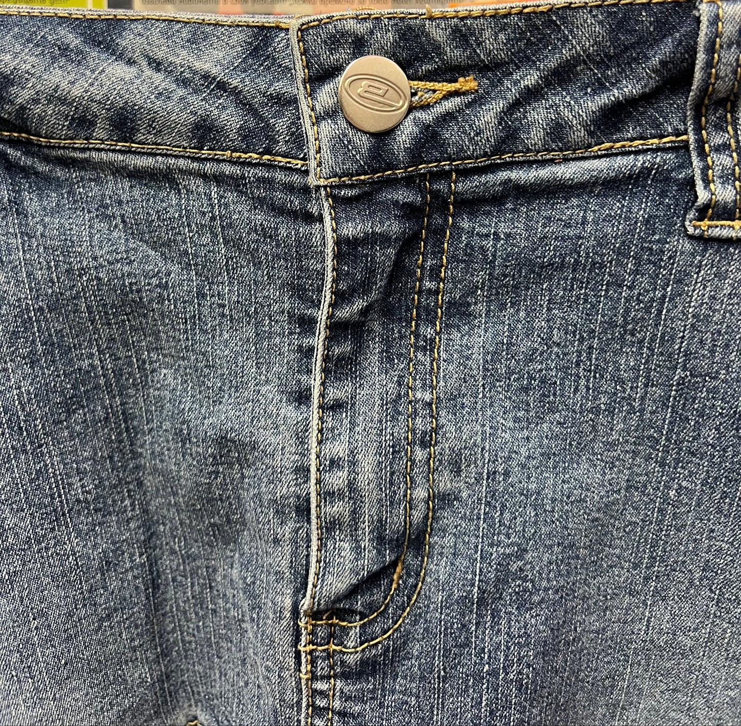 Vintage Y2K Pleated Denim Mini Skirt Size 16