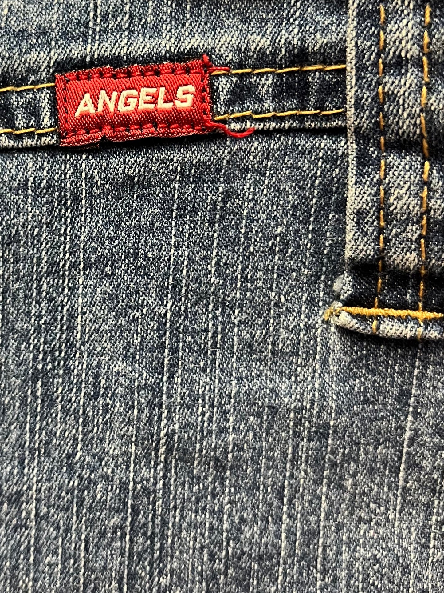 Vintage Y2K Pleated Belted Denim Mini Skirt Size 0