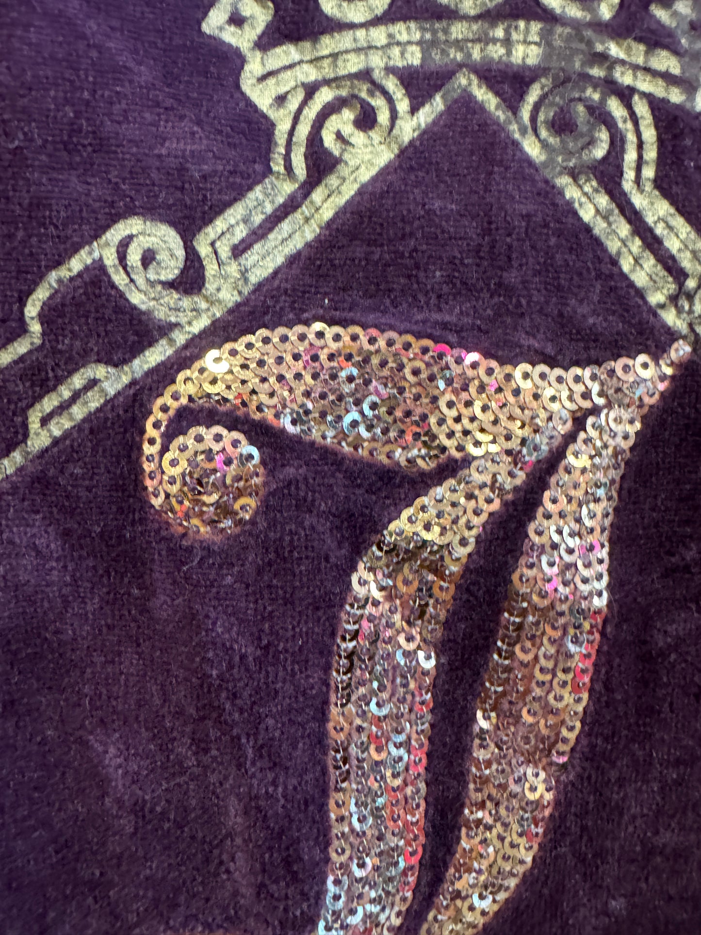 Vintage Juicy Couture Y2K Velour Zip Hoodie Purple Crown Logo Size M (SKU016)