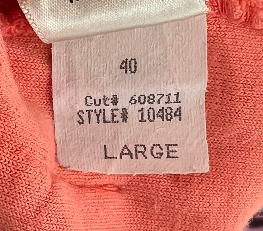 Vintage Y2K Juicy Couture Terry Cloth Zip Hoodie Orange Coral Size Large