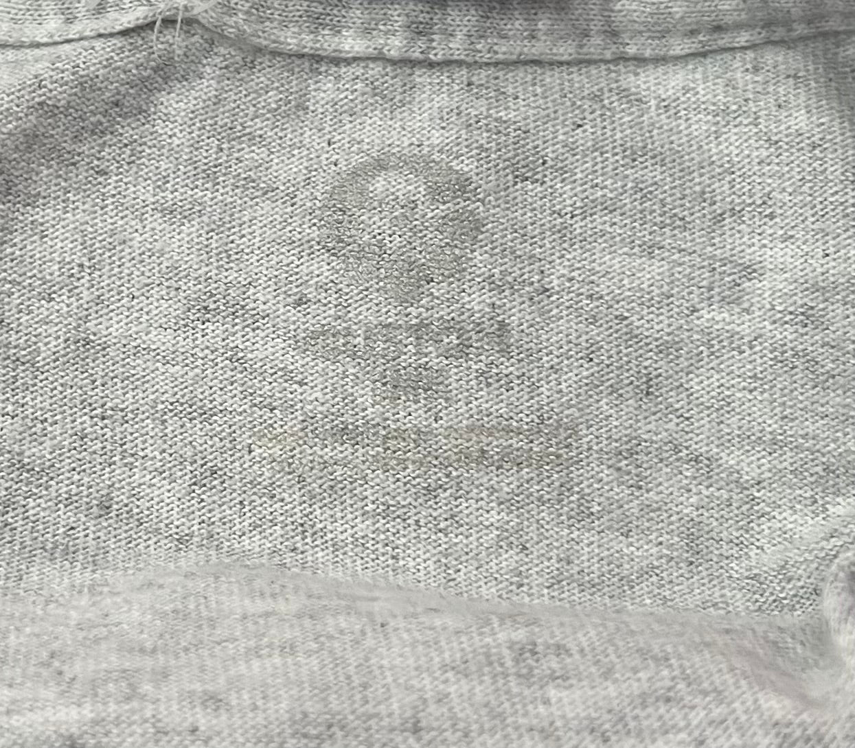 Vintage Y2K Punk Skull Baby Tee Gray Cropped Top Size S