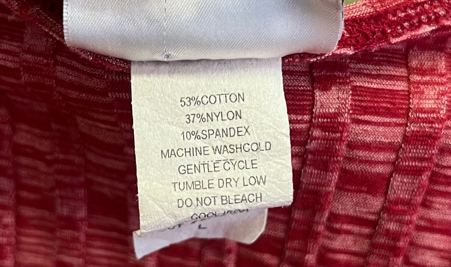 Vintage Y2K VOL. 1 Textured Stretch Baby Tee Pink Size Large