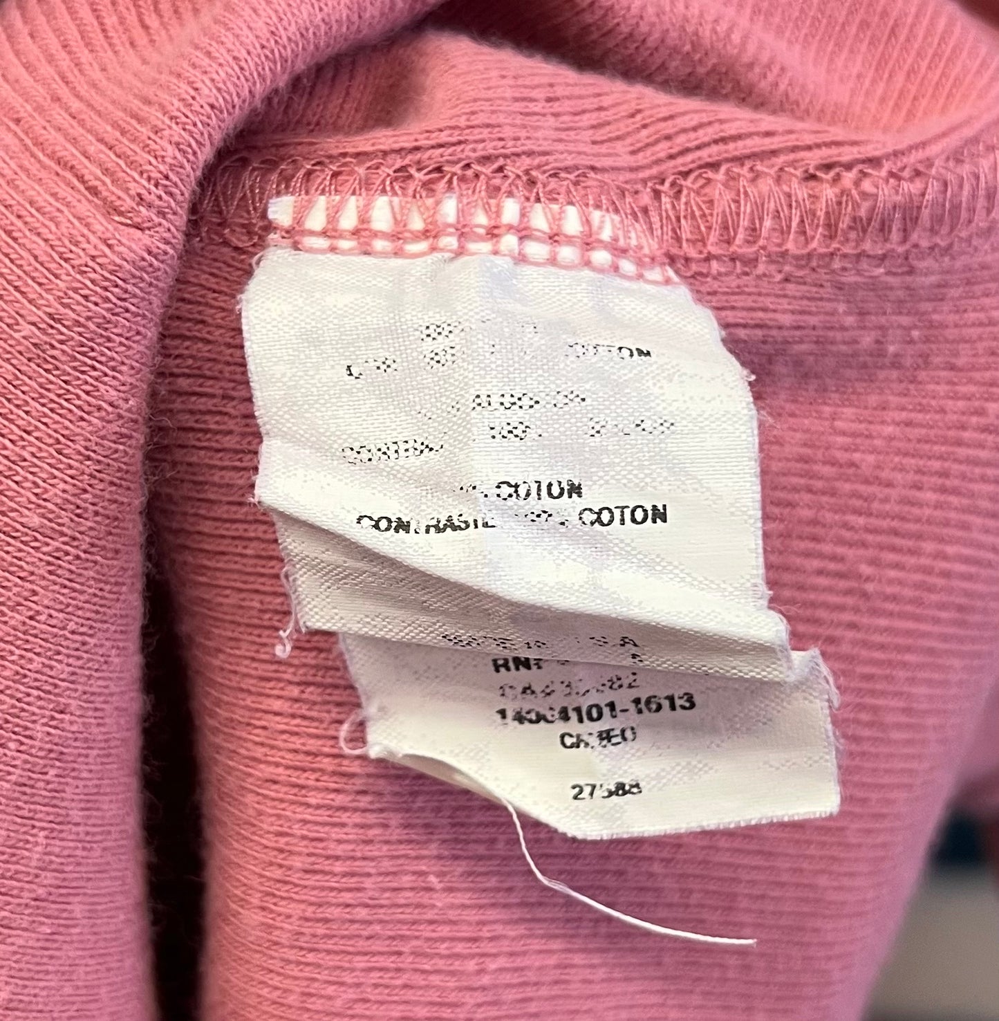 Vintage Y2K Bebe Pink Zip Up Hoodie Rhinestone Logo USA Made
