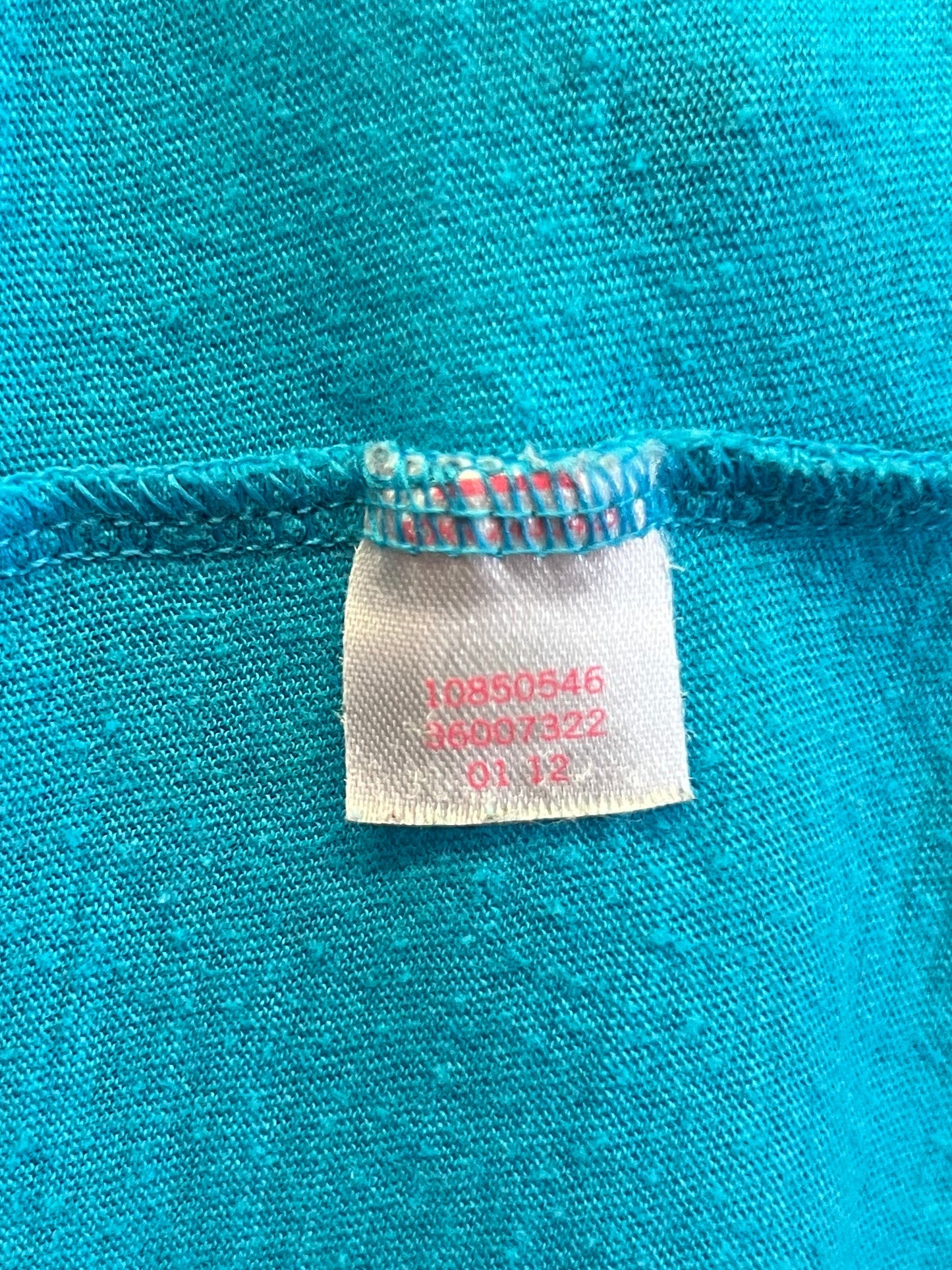 Victoria’s Secret PINK Love Pink Blue V Neck Tee Size M