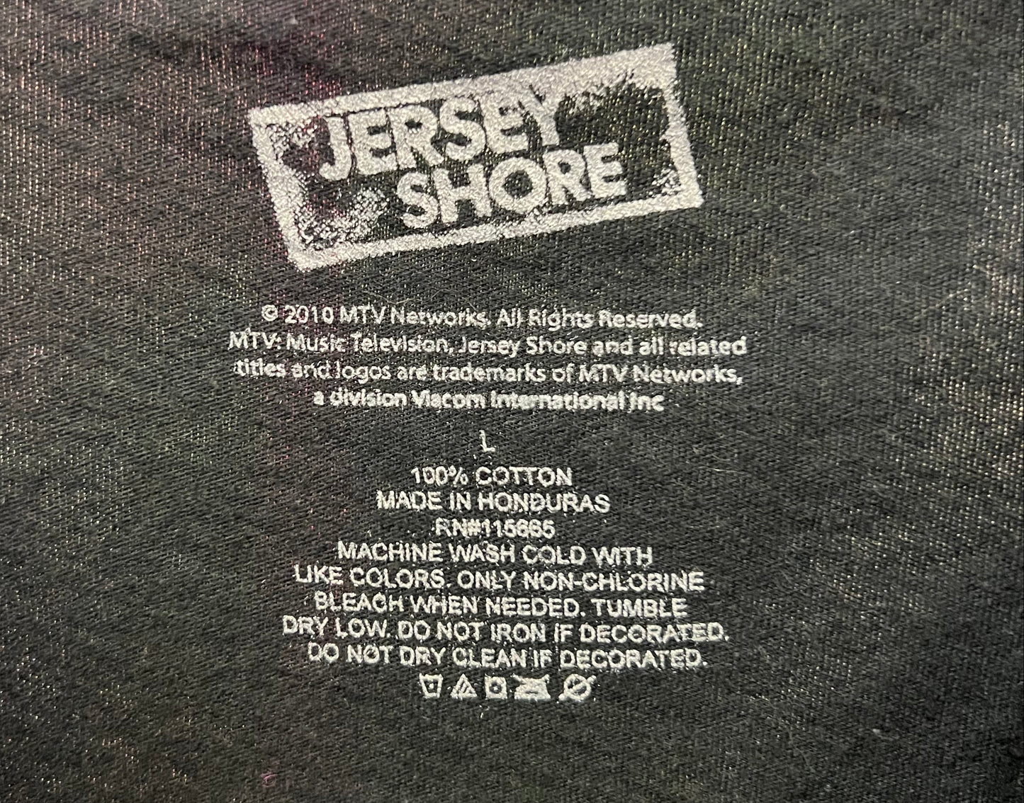 2010 Jersey Shore “Fist Pumping Like Champs” Graphic Tee Size L MTV Party Tee Size L