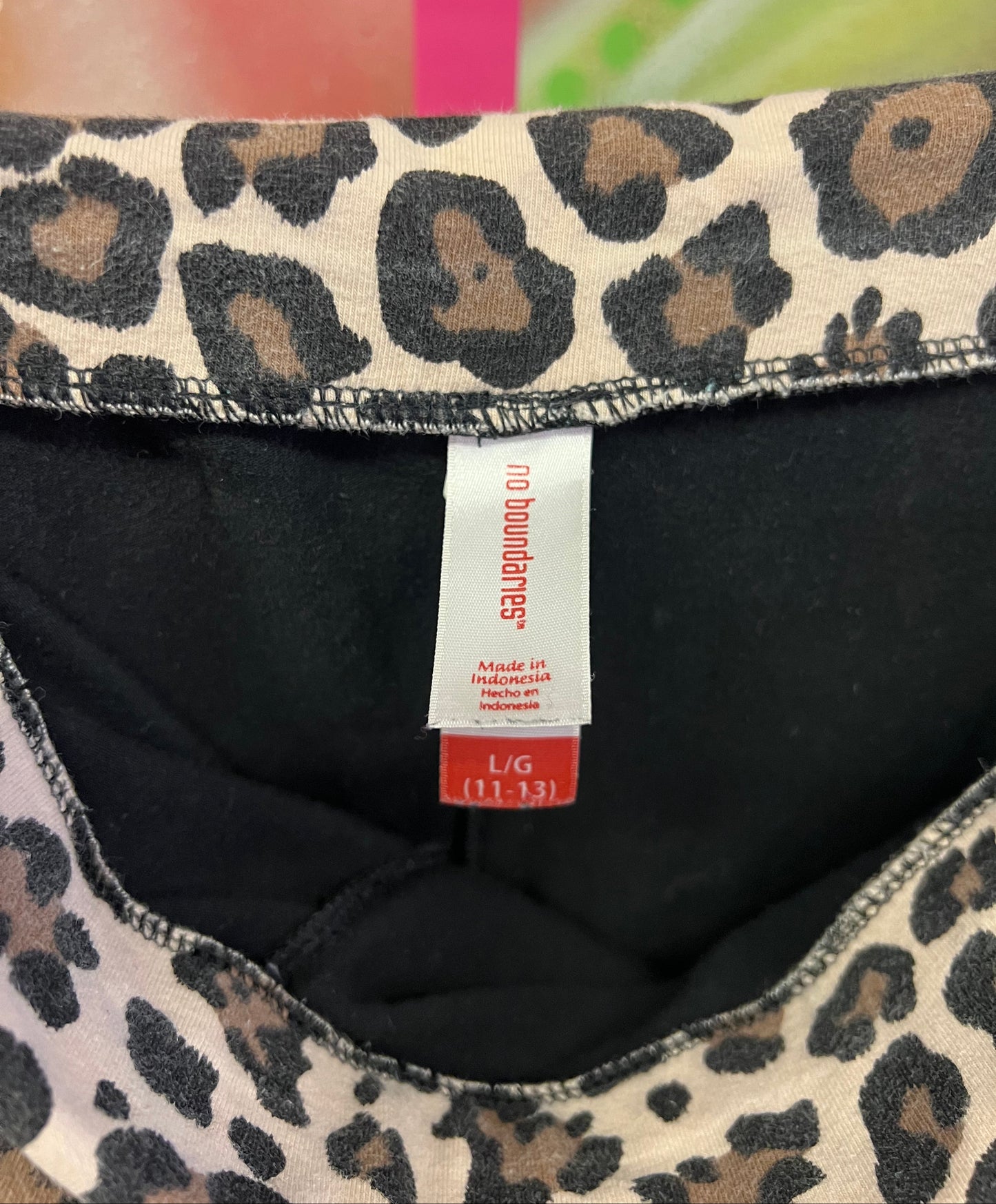 Vintage Y2K McBling Leopard Fold Over Flare Pants Size L