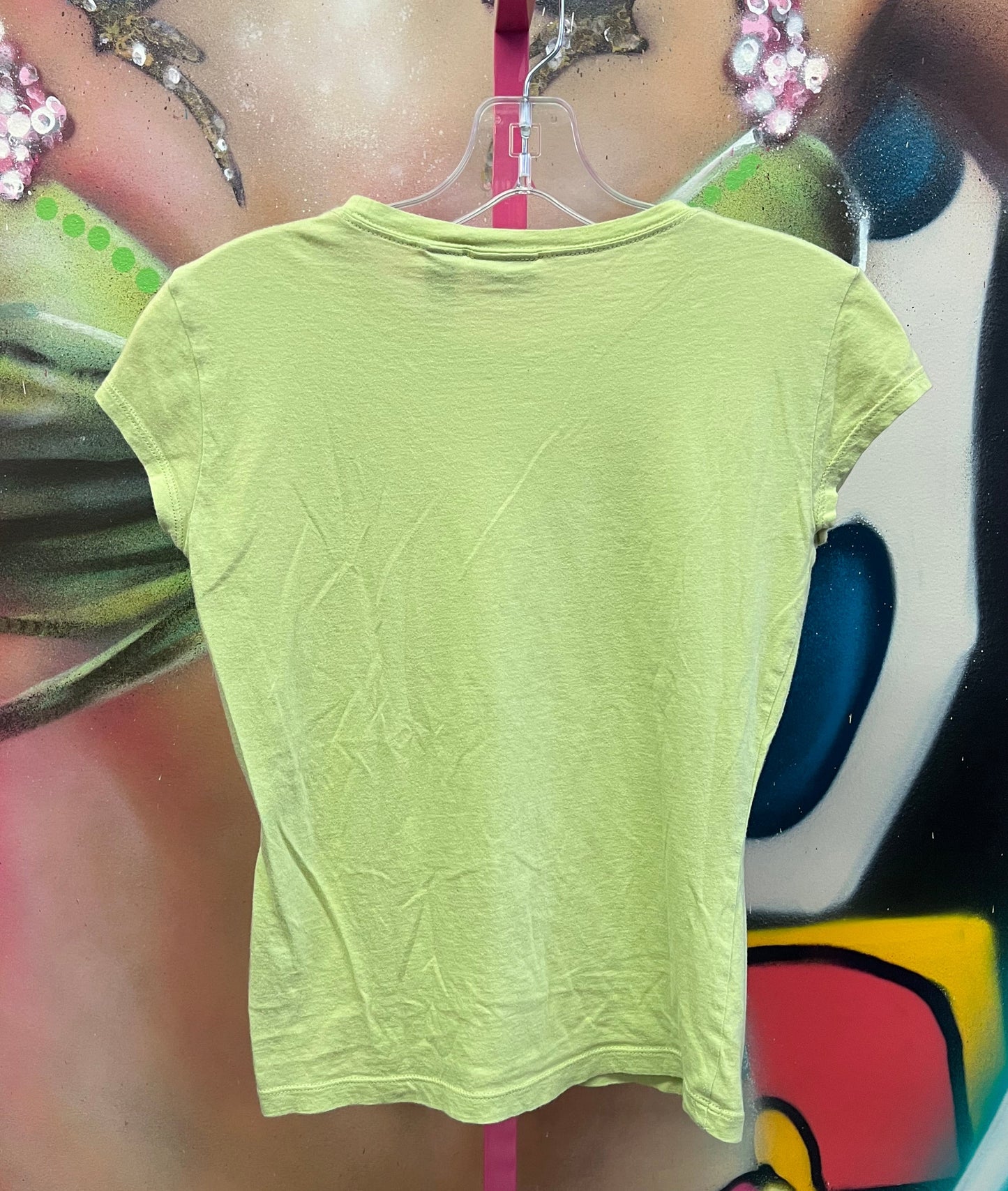 Vintage Y2K American Eagle “Block Party” Graphic Baby Tee Size Small